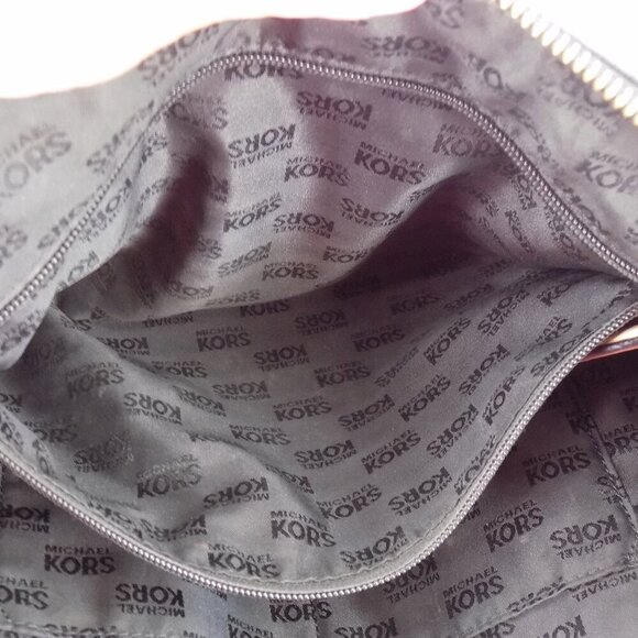 Michael Kors Jet set Tote shoulder bag Black Pebble Leather Medium - Picture 9 of 13